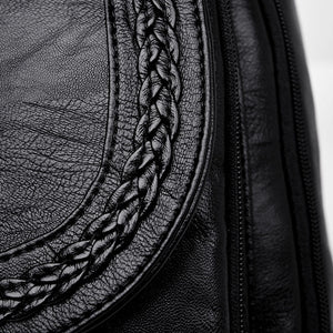 Female Leather Backpack