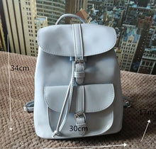 Load image into Gallery viewer, Drawstring Leather Backpack