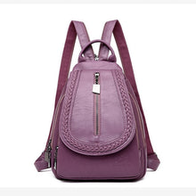Load image into Gallery viewer, Female Leather Backpack