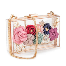 Load image into Gallery viewer, Acrylic Flower Clutch