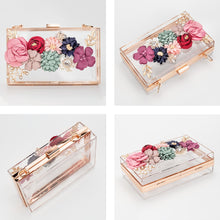 Load image into Gallery viewer, Acrylic Flower Clutch