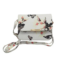 Load image into Gallery viewer, Floral Leather  Shoulder Bag