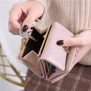 Three Fold PU Leather Coin Wallet