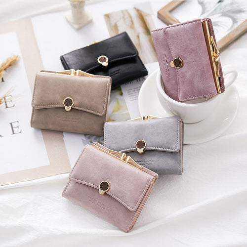 Three Fold PU Leather Coin Wallet